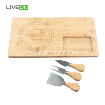 Bamboo Board Cheese Knife Set